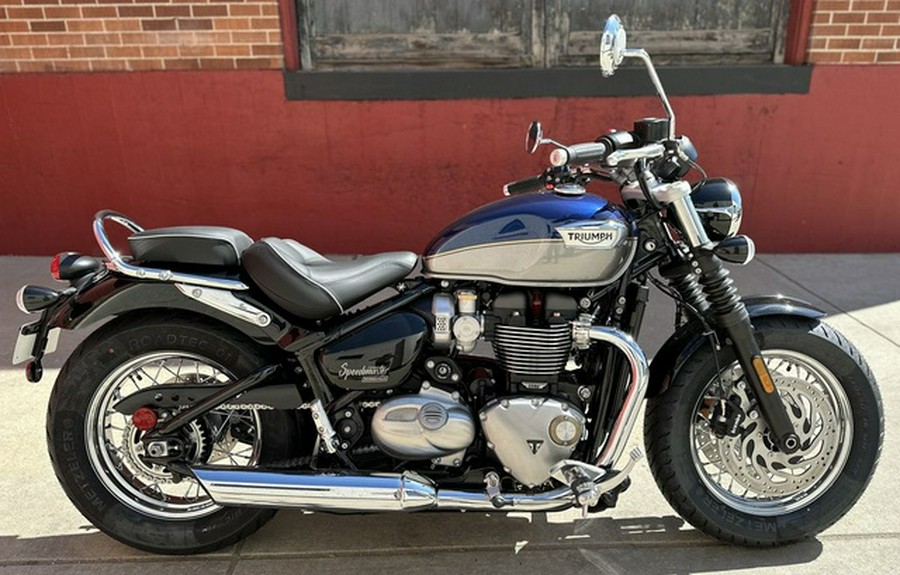 2025 Triumph Bonneville Speedmaster Pacific Blue Silver Ice