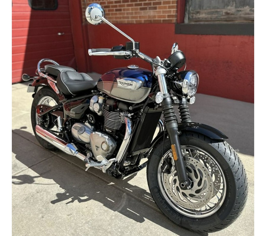 2025 Triumph Bonneville Speedmaster Pacific Blue Silver Ice