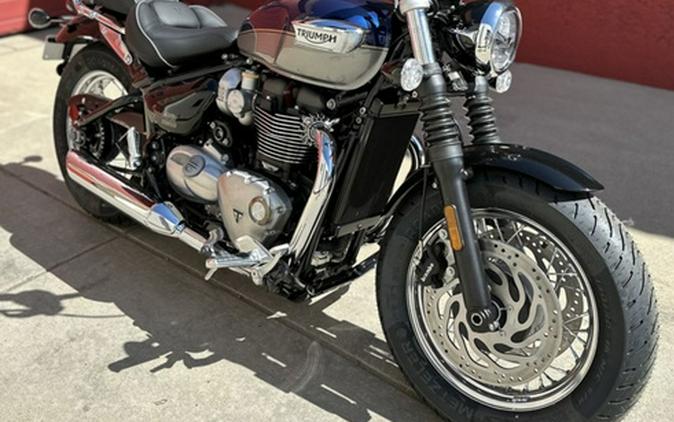 2025 Triumph Bonneville Speedmaster Pacific Blue Silver Ice
