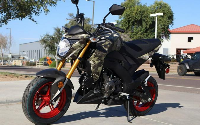 2026 Kawasaki Z125 PRO Cypher Camo Beige