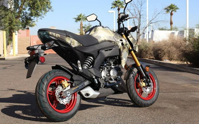 2026 Kawasaki Z125 PRO Cypher Camo Beige