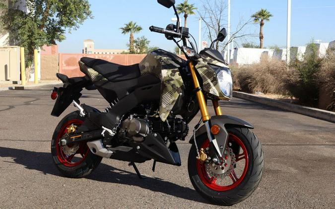 2026 Kawasaki Z125 PRO Cypher Camo Beige