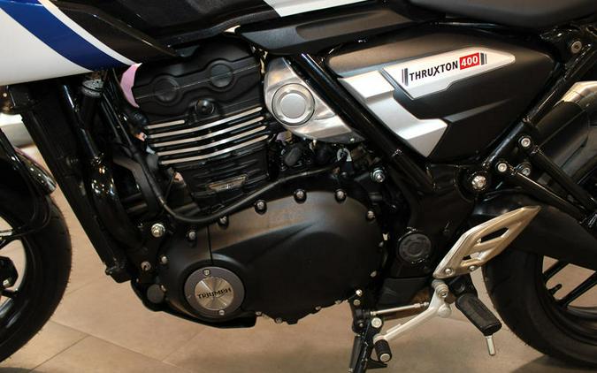 2026 Triumph Thruxton 400 Pearl Metallic White / Storm Grey