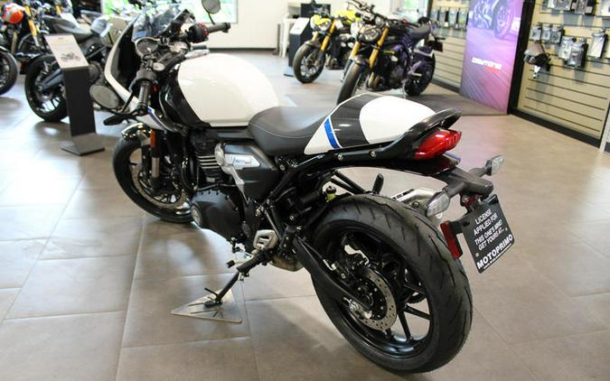 2026 Triumph Thruxton 400 Pearl Metallic White / Storm Grey