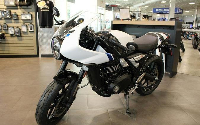 2026 Triumph Thruxton 400 Pearl Metallic White / Storm Grey