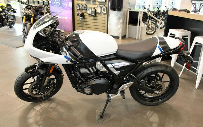 2026 Triumph Thruxton 400 Pearl Metallic White / Storm Grey