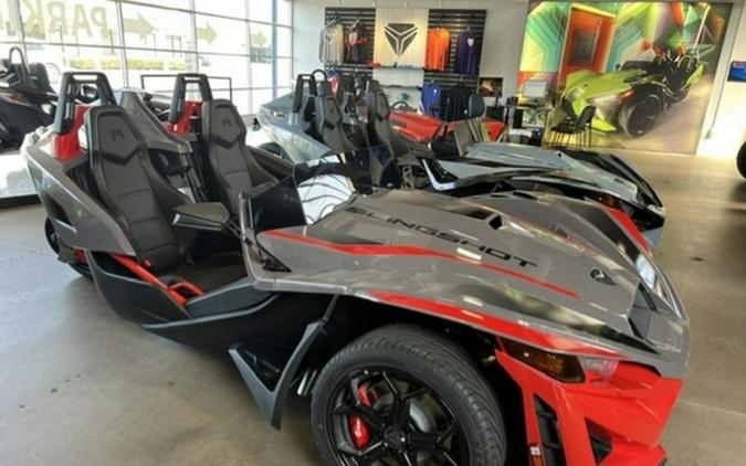 2026 Polaris Slingshot R AutoDrive Radiant Gray with Indy Red Pearl