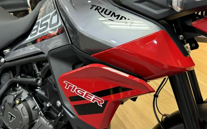 2024 Triumph Tiger 850 Sport Graphite/Diablo Red