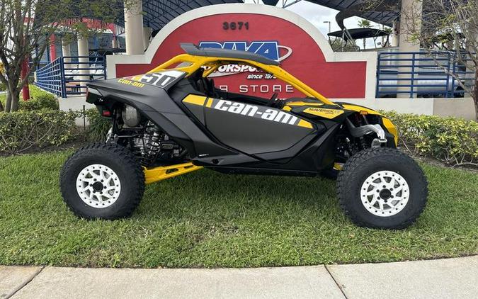 2024 Can-Am® Maverick R X RS with Smart-Shox Carbon Black & Neo Yellow