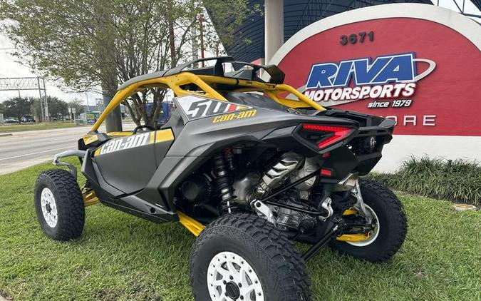 2024 Can-Am® Maverick R X RS with Smart-Shox Carbon Black & Neo Yellow