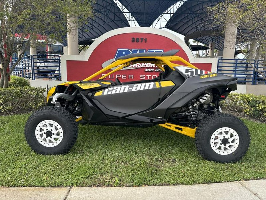 2024 Can-Am® Maverick R X RS with Smart-Shox Carbon Black & Neo Yellow