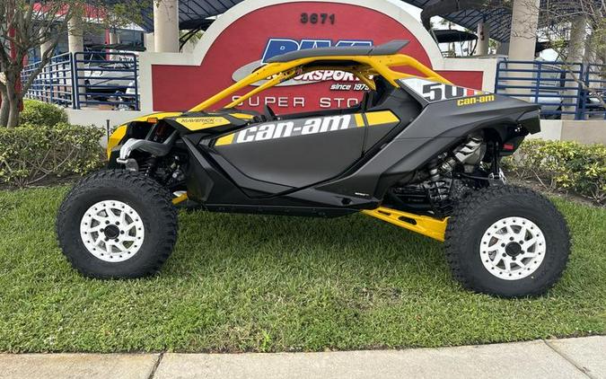 2024 Can-Am® Maverick R X RS with Smart-Shox Carbon Black & Neo Yellow