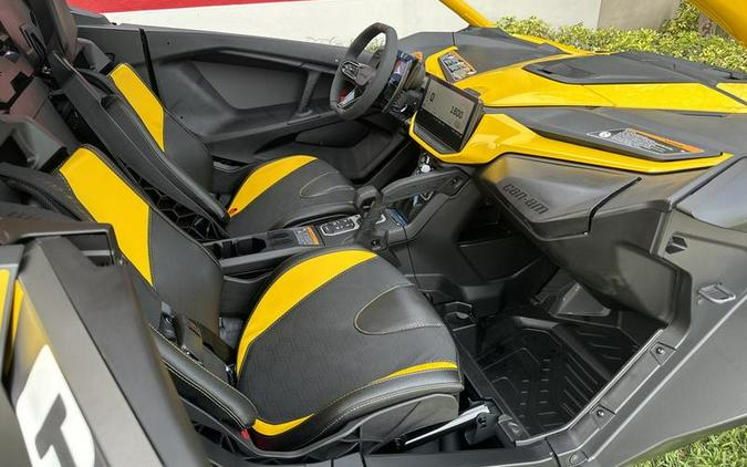 2024 Can-Am® Maverick R X RS with Smart-Shox Carbon Black & Neo Yellow