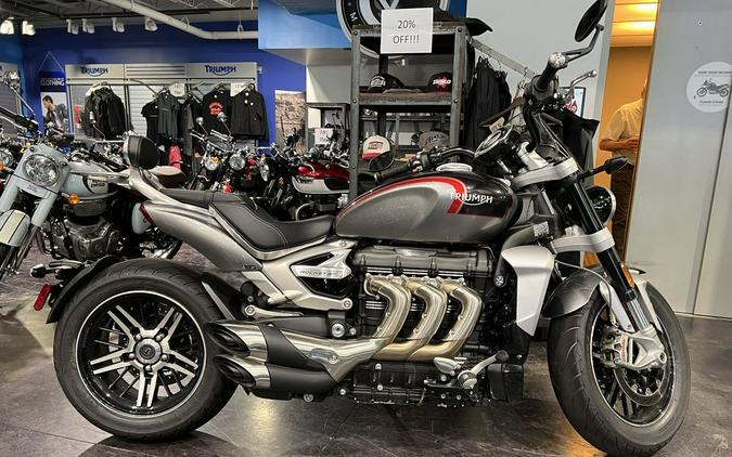 2022 Triumph Rocket 3 GT Silver Ice & Storm Grey