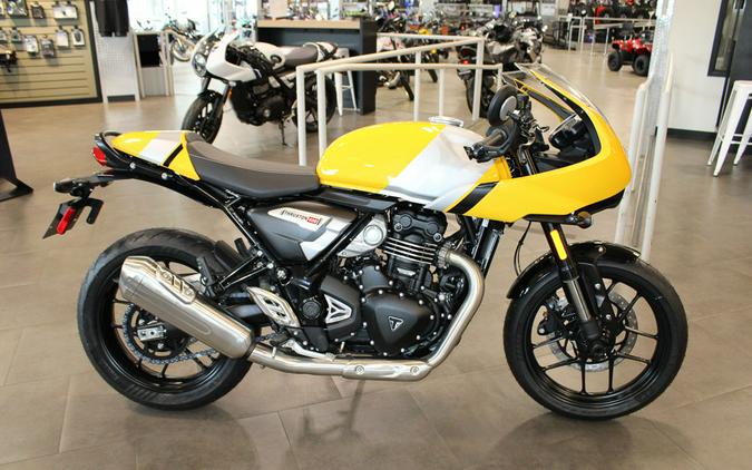 2026 Triumph Thruxton 400 Metallic Racing Yellow / Aluminium Silver