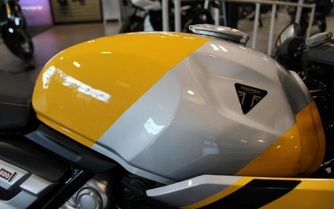 2026 Triumph Thruxton 400 Metallic Racing Yellow / Aluminium Silver