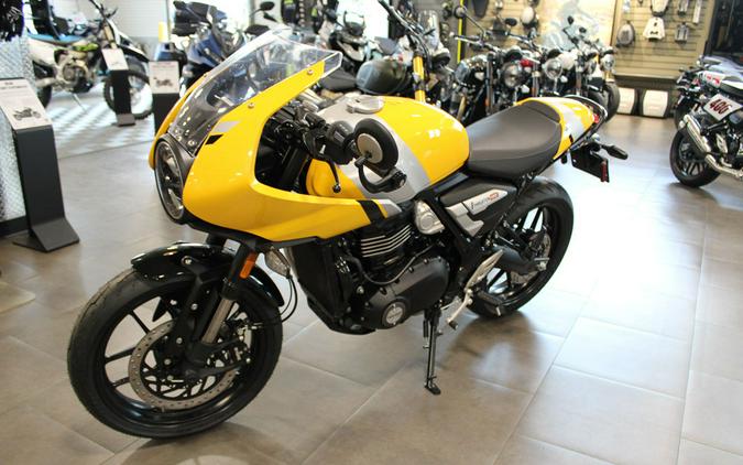 2026 Triumph Thruxton 400 Metallic Racing Yellow / Aluminium Silver
