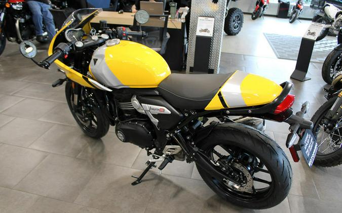 2026 Triumph Thruxton 400 Metallic Racing Yellow / Aluminium Silver