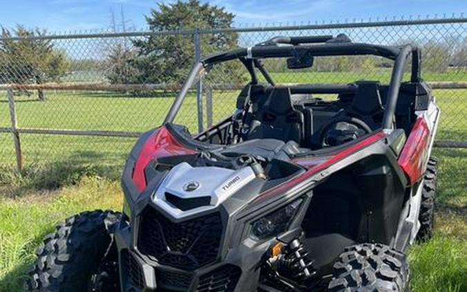 2024 Can-Am® Maverick X3 DS Turbo Fiery Red & Hyper Silver