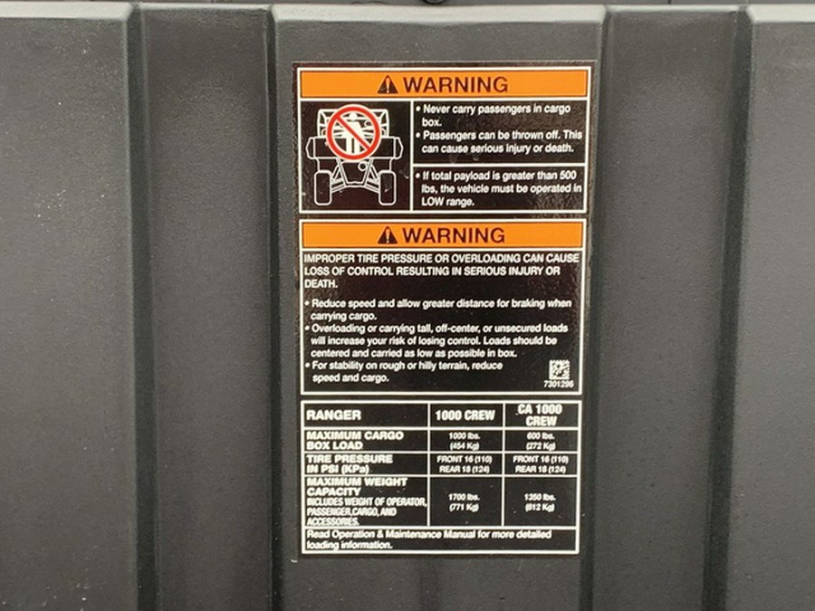 2027 Polaris Ranger Crew 1000 Premium