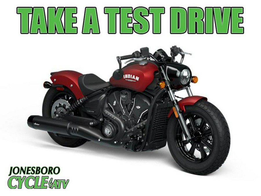 2025 Indian Scout Bobber Limited +Tech Sunset Red Smoke