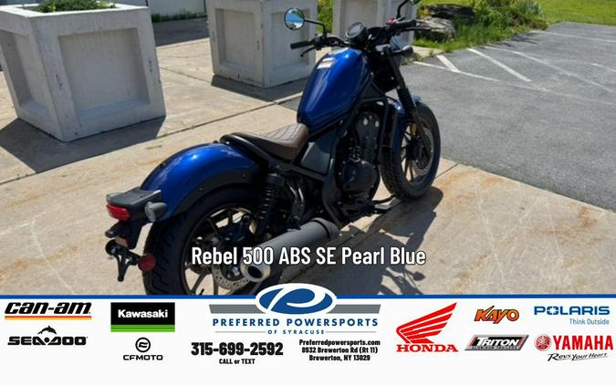 2026 Rebel 500 ABS SE Pearl Blue - Honda