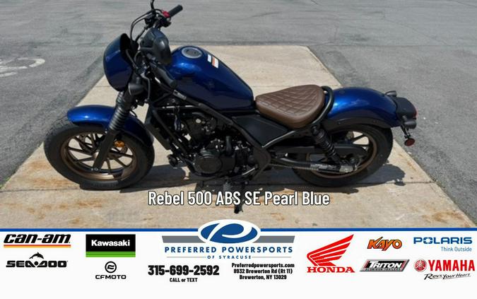 2026 Rebel 500 ABS SE Pearl Blue - Honda