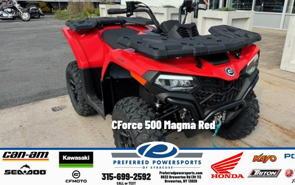 2026 CFMOTO CForce 500S Magma Red