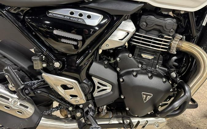 2026 Triumph Scrambler 400 XC Vanilla White