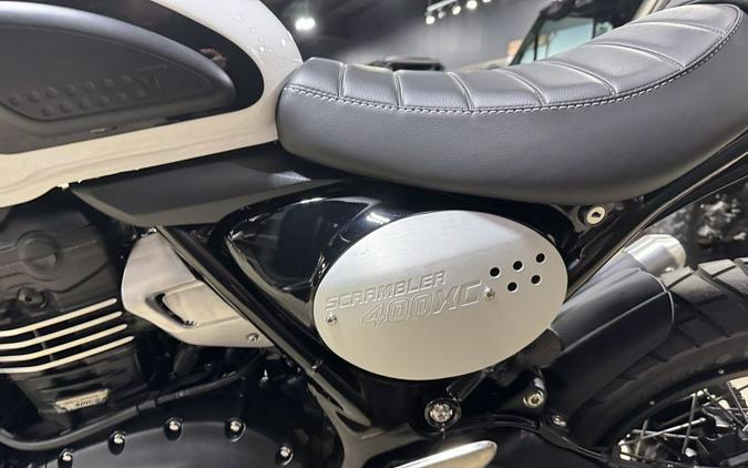 2026 Triumph Scrambler 400 XC Vanilla White