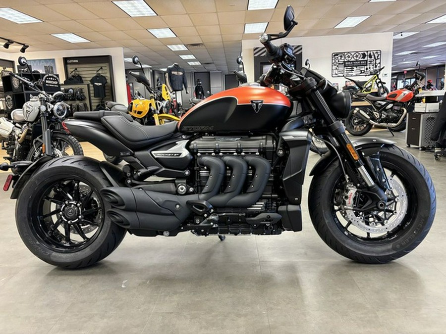 2026 Triumph Rocket 3 Storm R Satin Baja Orange Matt Sapphire