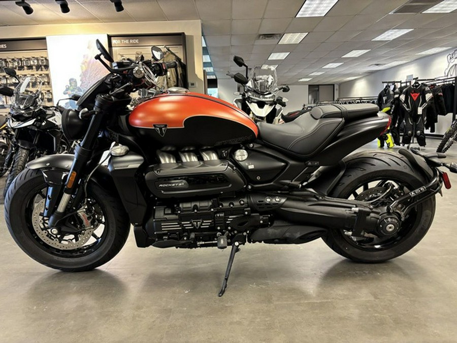 2026 Triumph Rocket 3 Storm R Satin Baja Orange Matt Sapphire
