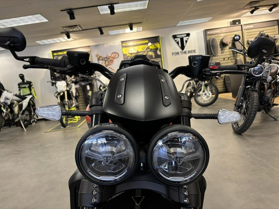 2026 Triumph Rocket 3 Storm R Satin Baja Orange Matt Sapphire