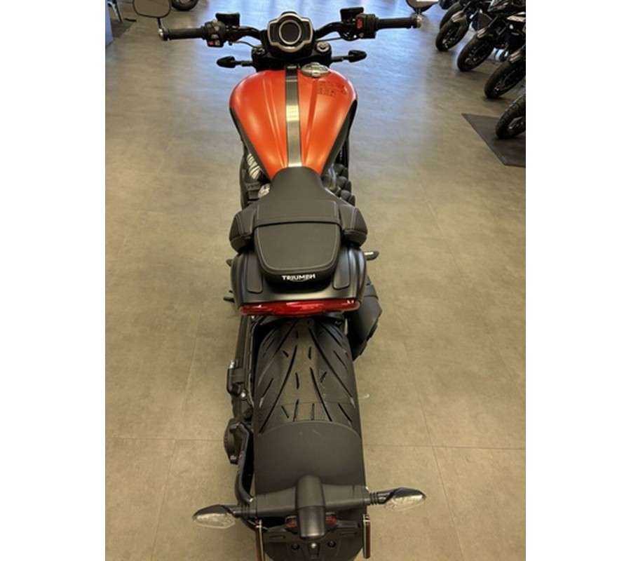 2026 Triumph Rocket 3 Storm R Satin Baja Orange Matt Sapphire