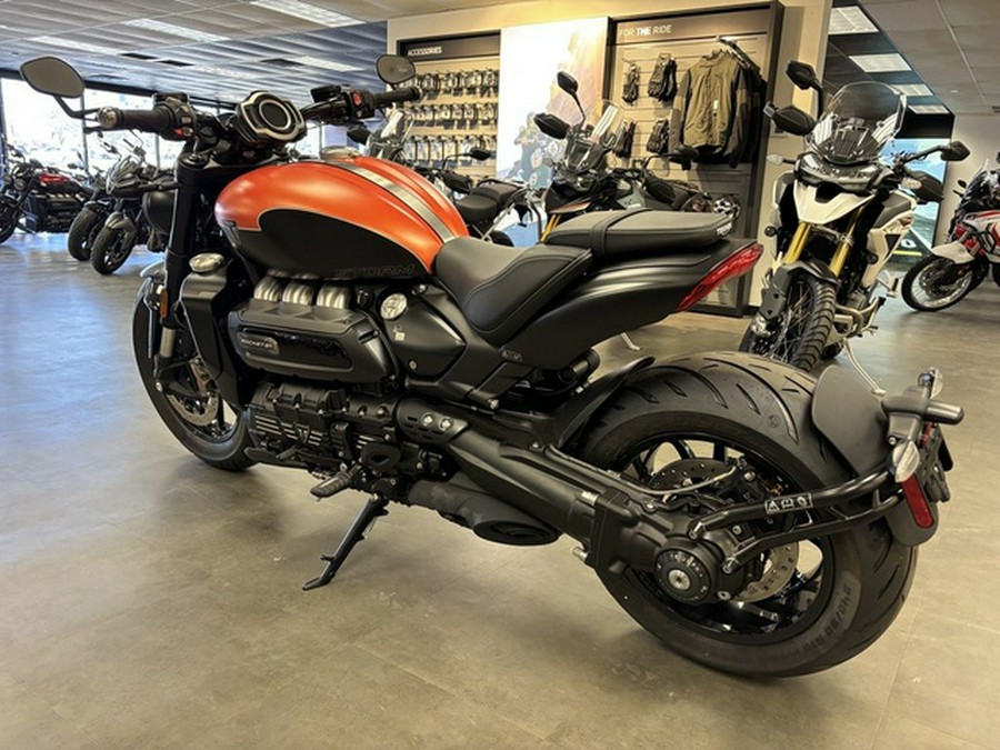 2026 Triumph Rocket 3 Storm R Satin Baja Orange Matt Sapphire