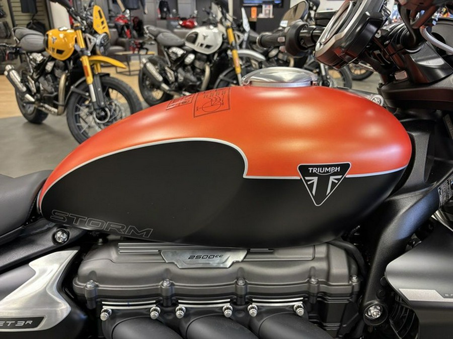 2026 Triumph Rocket 3 Storm R Satin Baja Orange Matt Sapphire