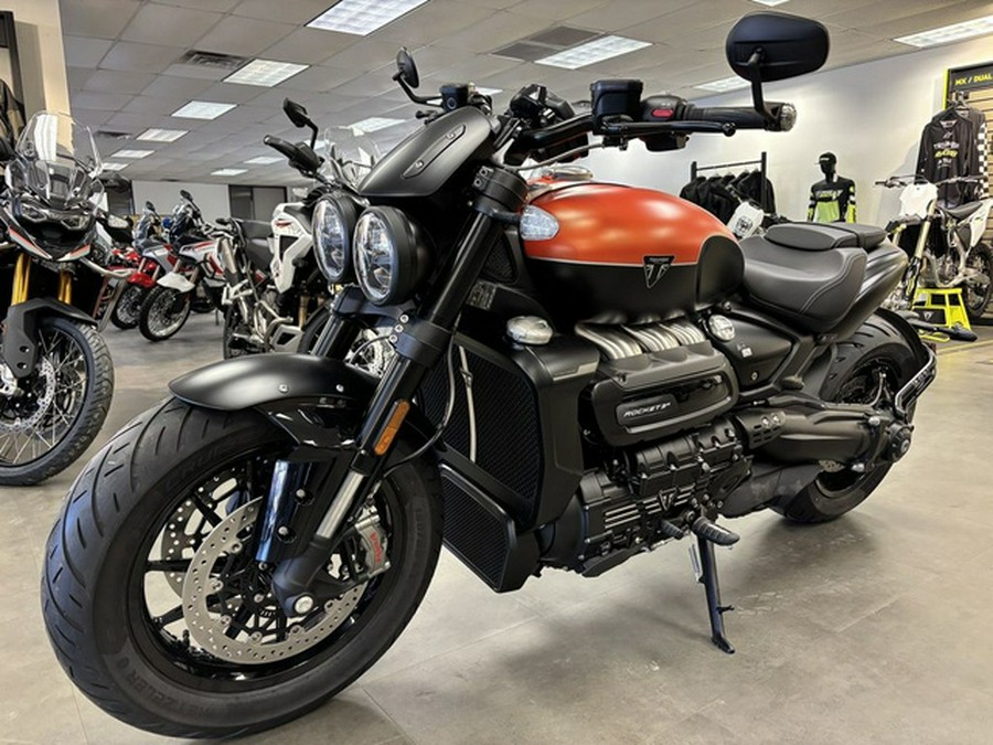 2026 Triumph Rocket 3 Storm R Satin Baja Orange Matt Sapphire