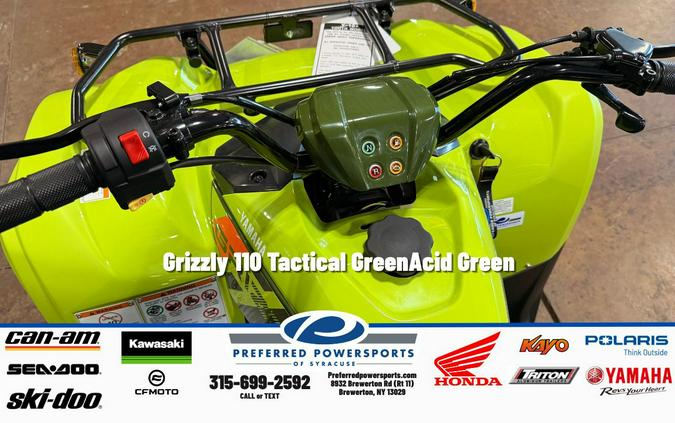 2026 Yamaha Grizzly 110 Tactical Green/Acid Green