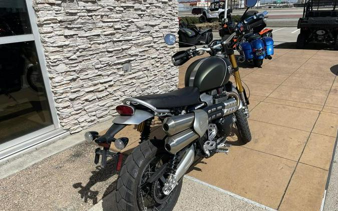 2022 Triumph Scrambler 1200 XE Matt Khaki Green Matt Jet Black