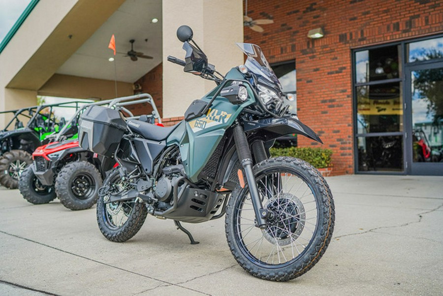 2026 Kawasaki KLR650 Adventure ABS Cypher Camo Beige