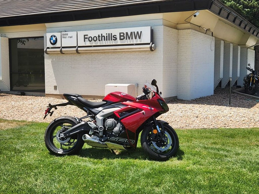 2025 Triumph Daytona 660 Carnival Red/Sapphire Black