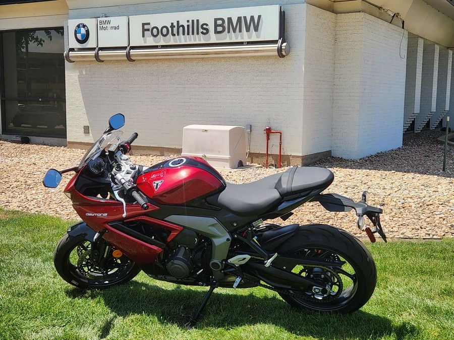 2025 Triumph Daytona 660 Carnival Red/Sapphire Black