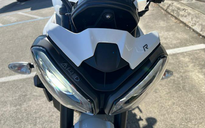 2024 Triumph Street Triple 765 R Crystal White Metallic