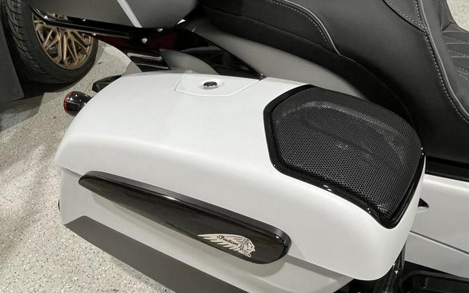 2024 Indian Motorcycle® Pursuit® Dark Horse® w/PowerBand Audio Pkg Icon Ghost White Metallic Smoke