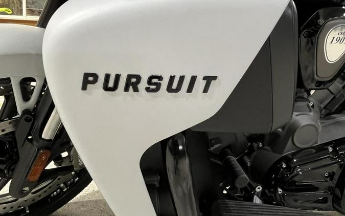 2024 Indian Motorcycle® Pursuit® Dark Horse® w/PowerBand Audio Pkg Icon Ghost White Metallic Smoke