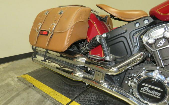 2020 Indian Motorcycle® Scout® 100th Anniversary Indian Red with Gold trim