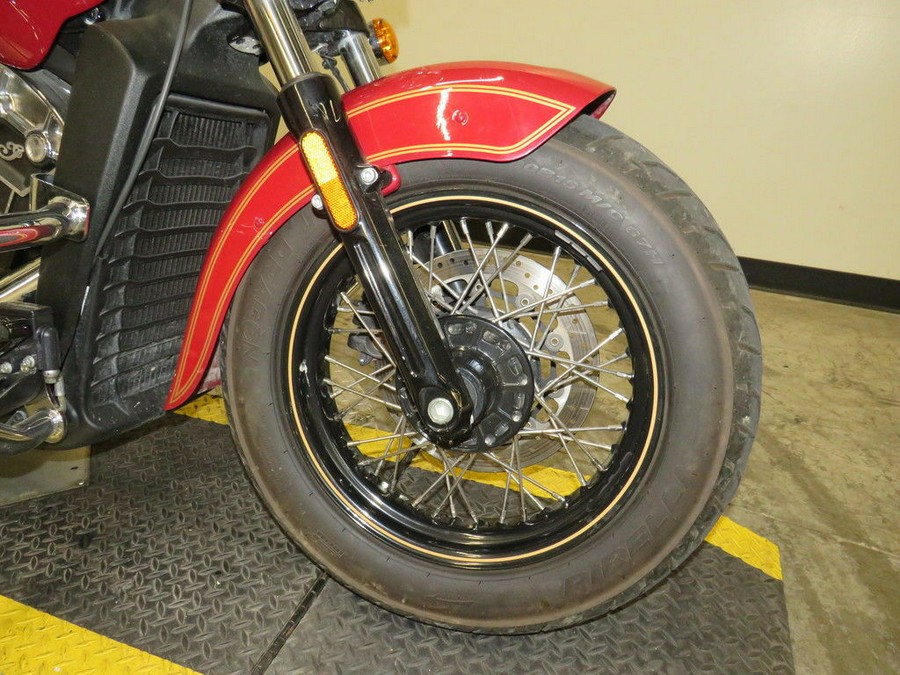 2020 Indian Motorcycle® Scout® 100th Anniversary Indian Red with Gold trim