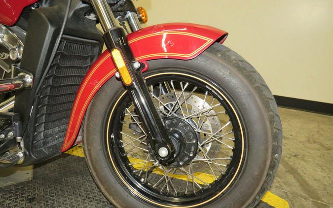 2020 Indian Motorcycle® Scout® 100th Anniversary Indian Red with Gold trim