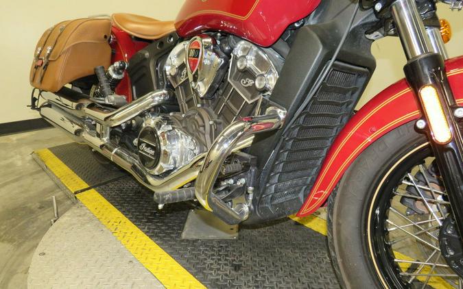 2020 Indian Motorcycle® Scout® 100th Anniversary Indian Red with Gold trim