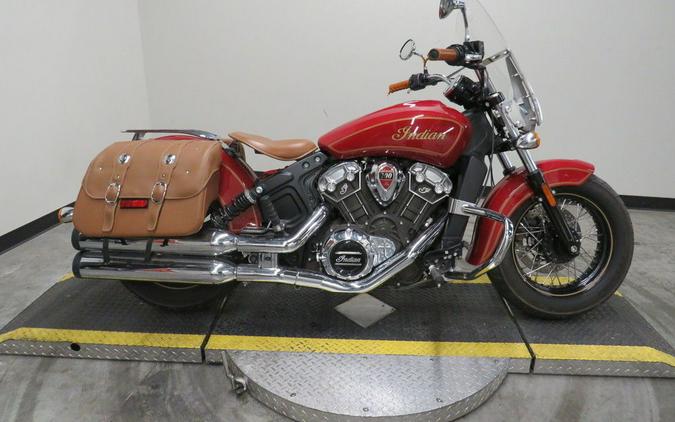 2020 Indian Motorcycle® Scout® 100th Anniversary Indian Red with Gold trim
